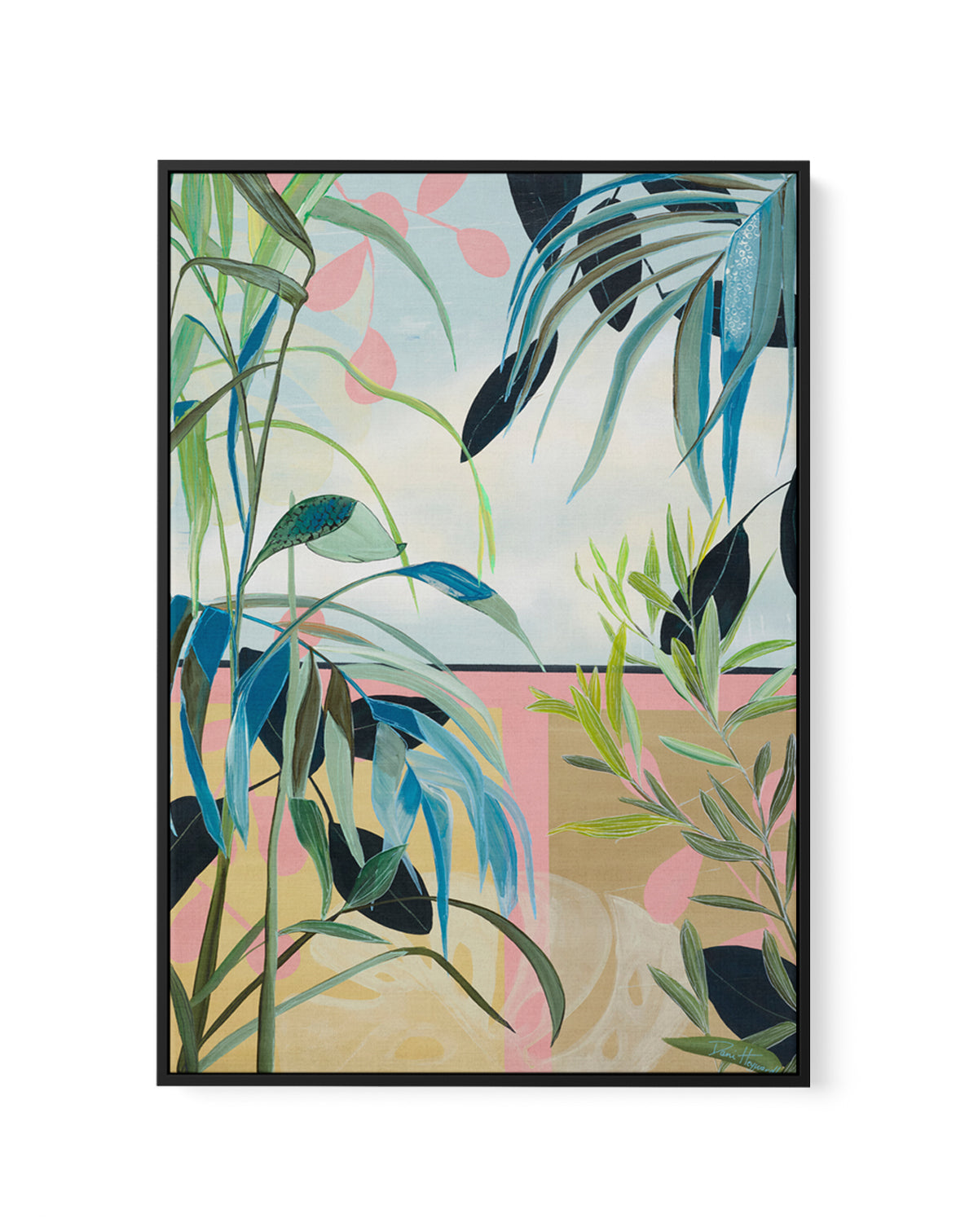 Unfurling Beauty by Dani Heyward | Framed Canvas Art Print