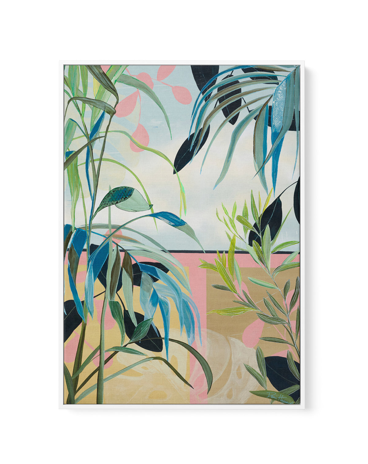 Unfurling Beauty by Dani Heyward | Framed Canvas Art Print