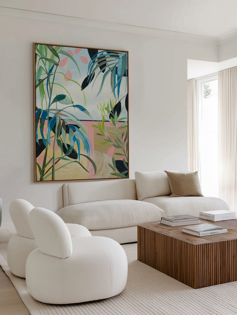 Unfurling Beauty by Dani Heyward | Framed Canvas Art Print