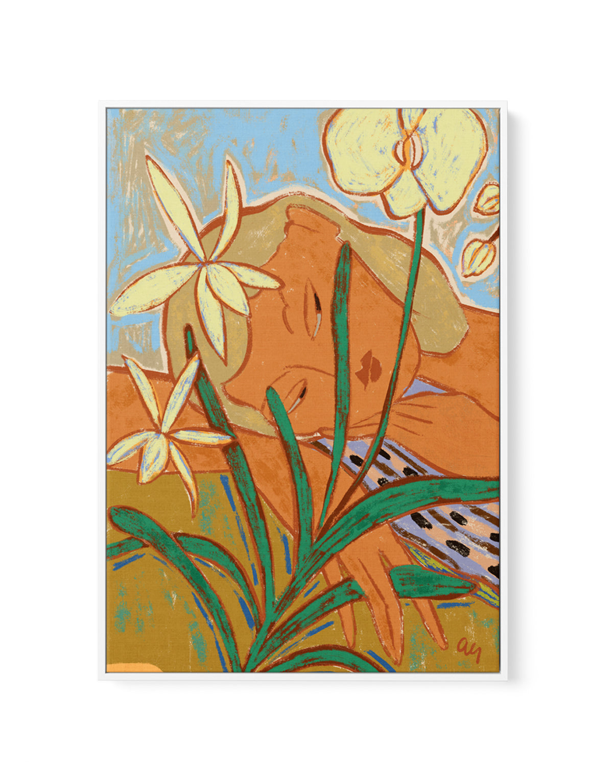 Unhurried by Arty Guava | Framed Canvas Art Print