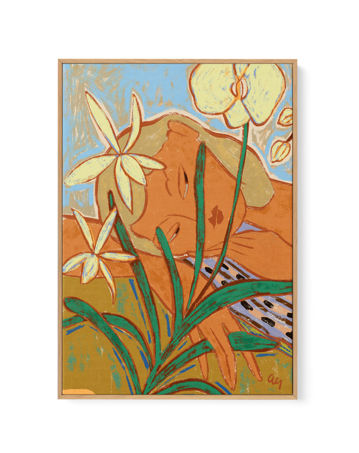 Unhurried by Arty Guava | Framed Canvas Art Print