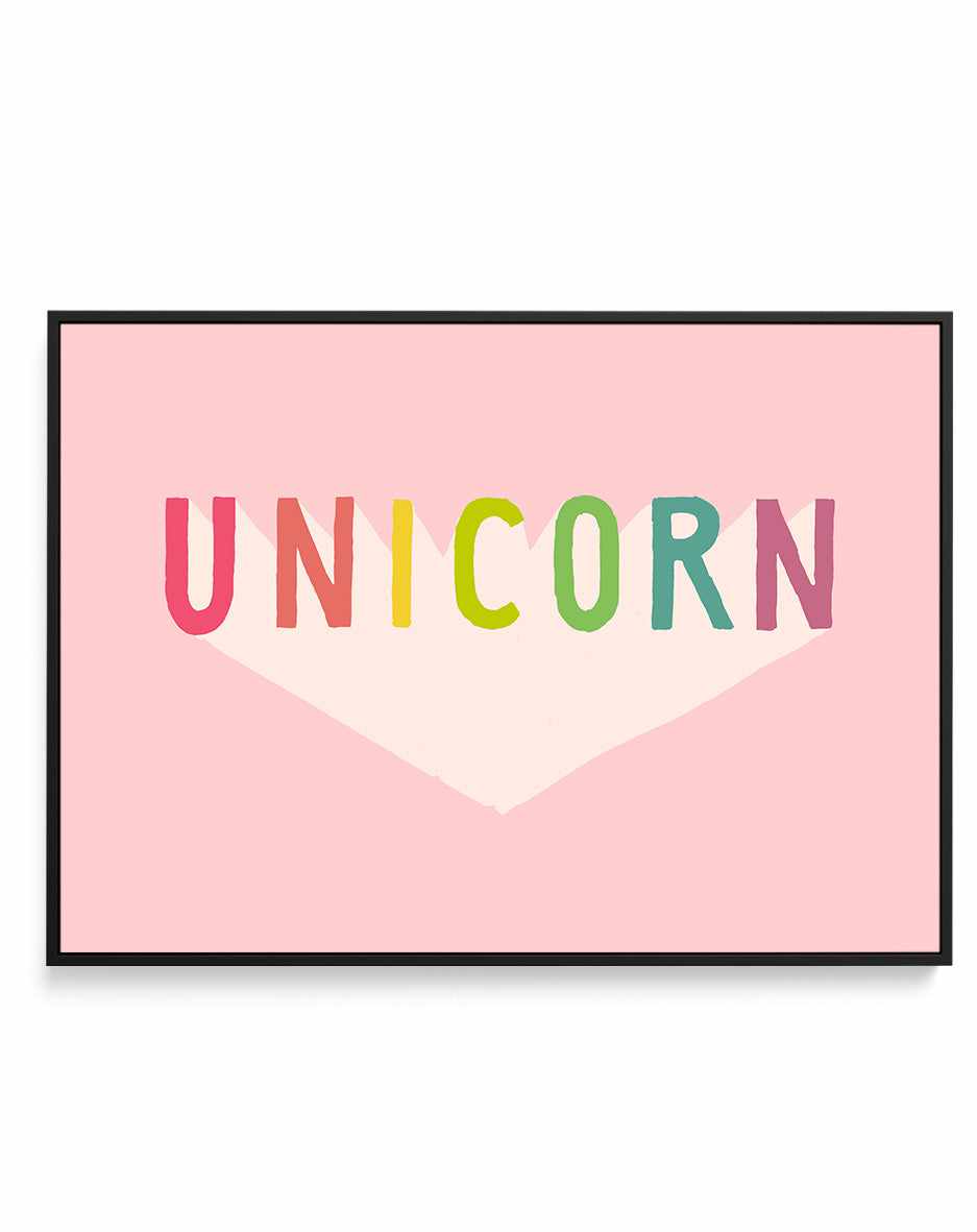 Unicorn By Florent Bodart | Framed Canvas Art Print