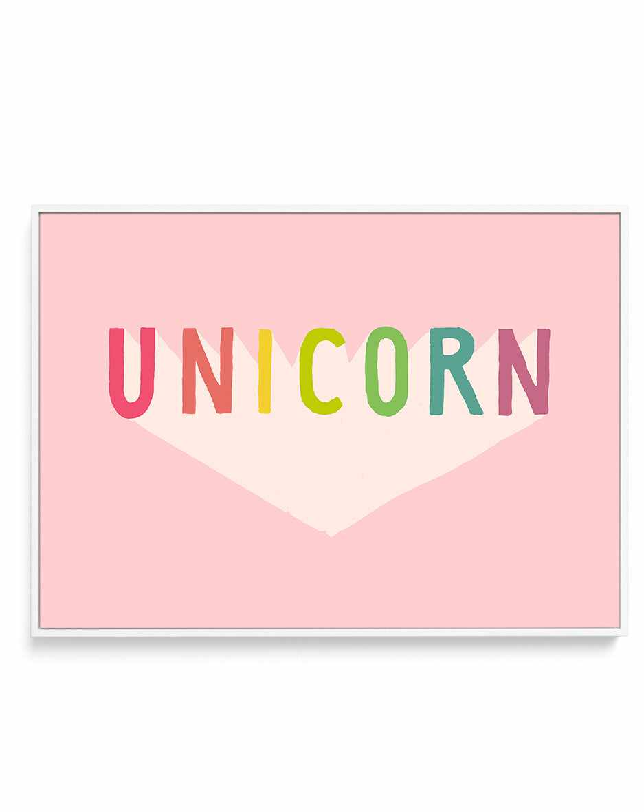 Unicorn By Florent Bodart | Framed Canvas Art Print