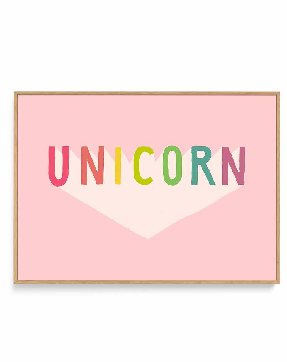 Unicorn By Florent Bodart | Framed Canvas Art Print