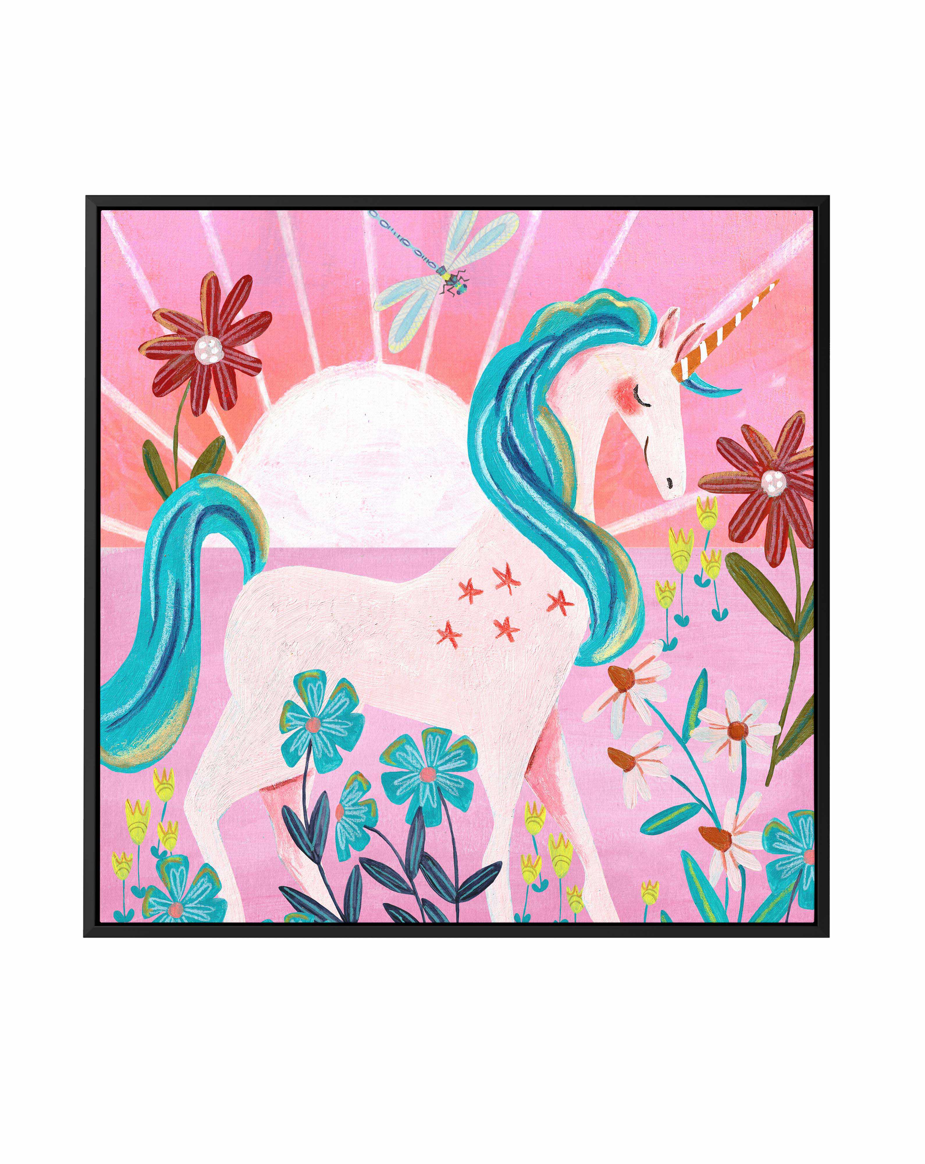 Unicorn by Caroline Bonne Muller | Framed Canvas Art Print