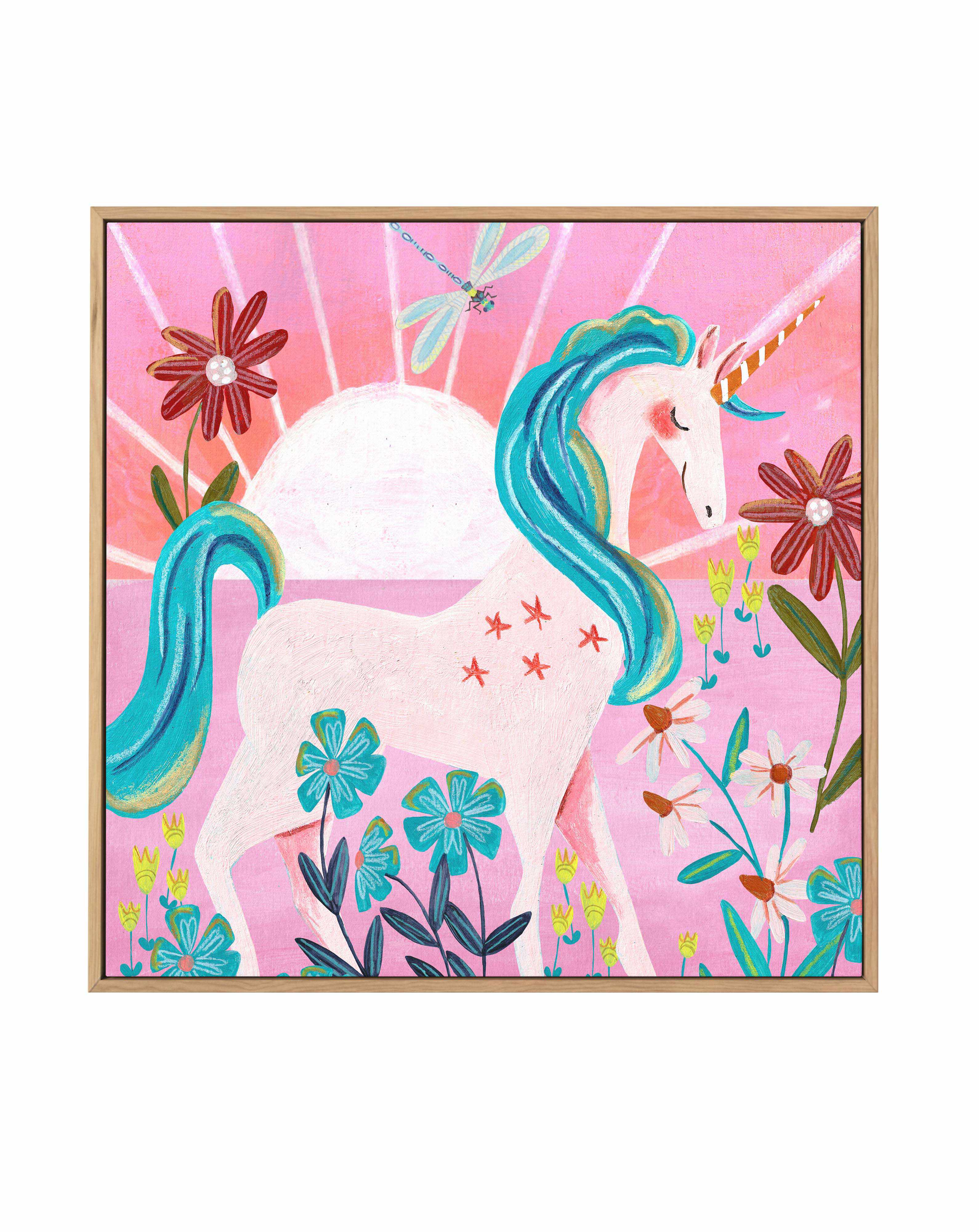 Unicorn by Caroline Bonne Muller | Framed Canvas Art Print