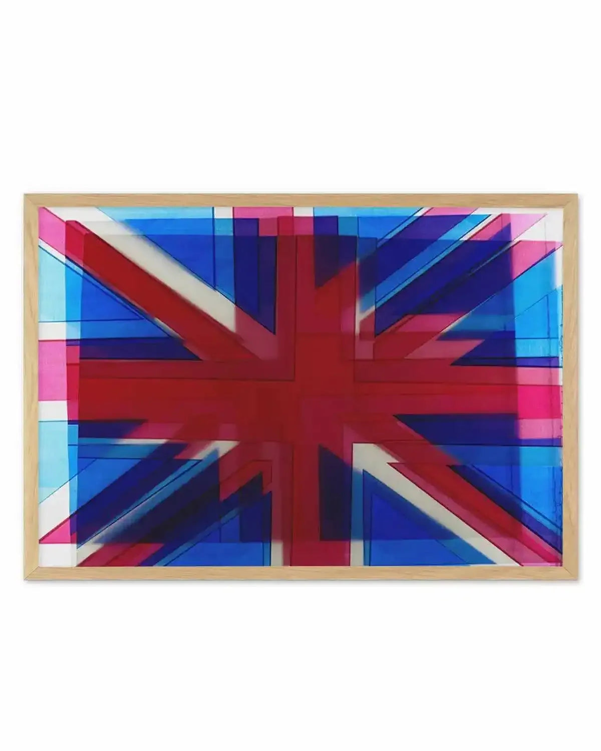 Union Jack Abstract Art Print from Olive et Oriel where you can shop wallpaper and artworks online