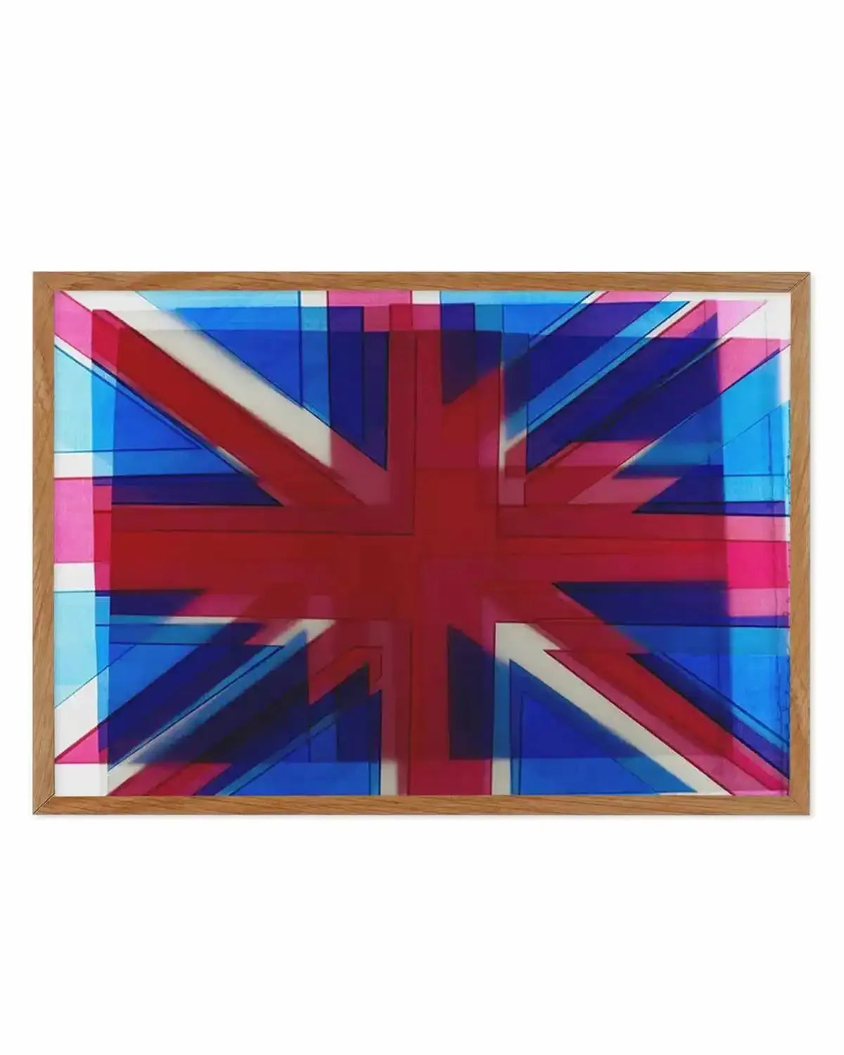 Union Jack Abstract Art Print from Olive et Oriel where you can shop wallpaper and artworks online