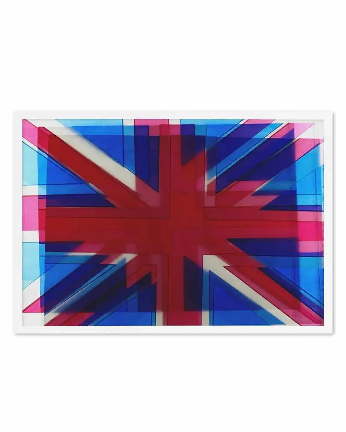 Union Jack Abstract Art Print from Olive et Oriel where you can shop wallpaper and artworks online