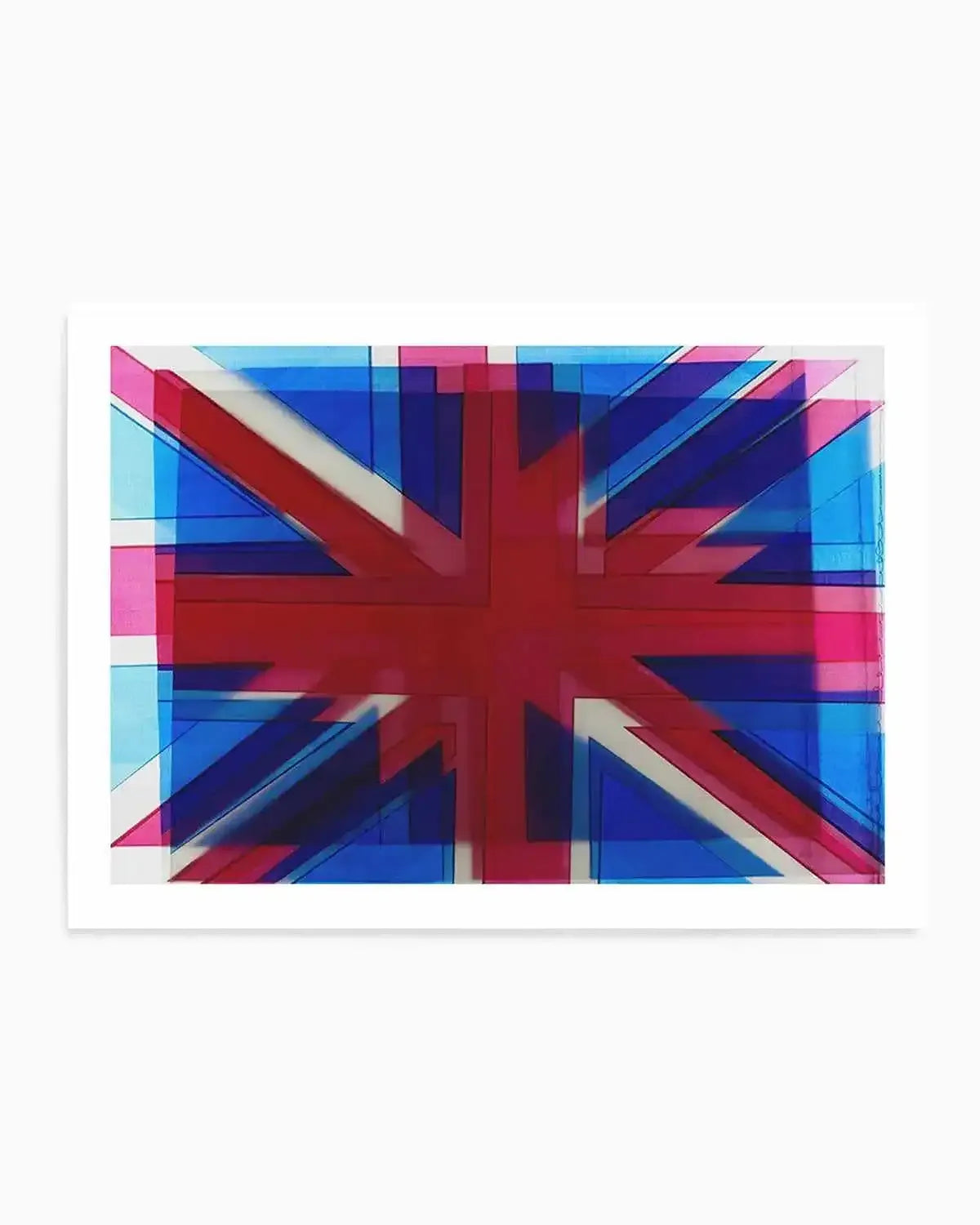 Union Jack Abstract Art Print from Olive et Oriel where you can shop wallpaper and artworks online