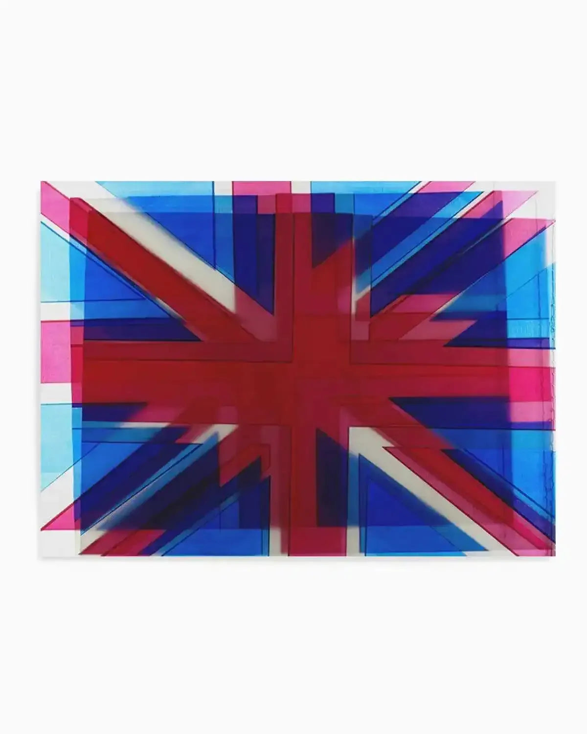 Union Jack Abstract Art Print from Olive et Oriel where you can shop wallpaper and artworks online
