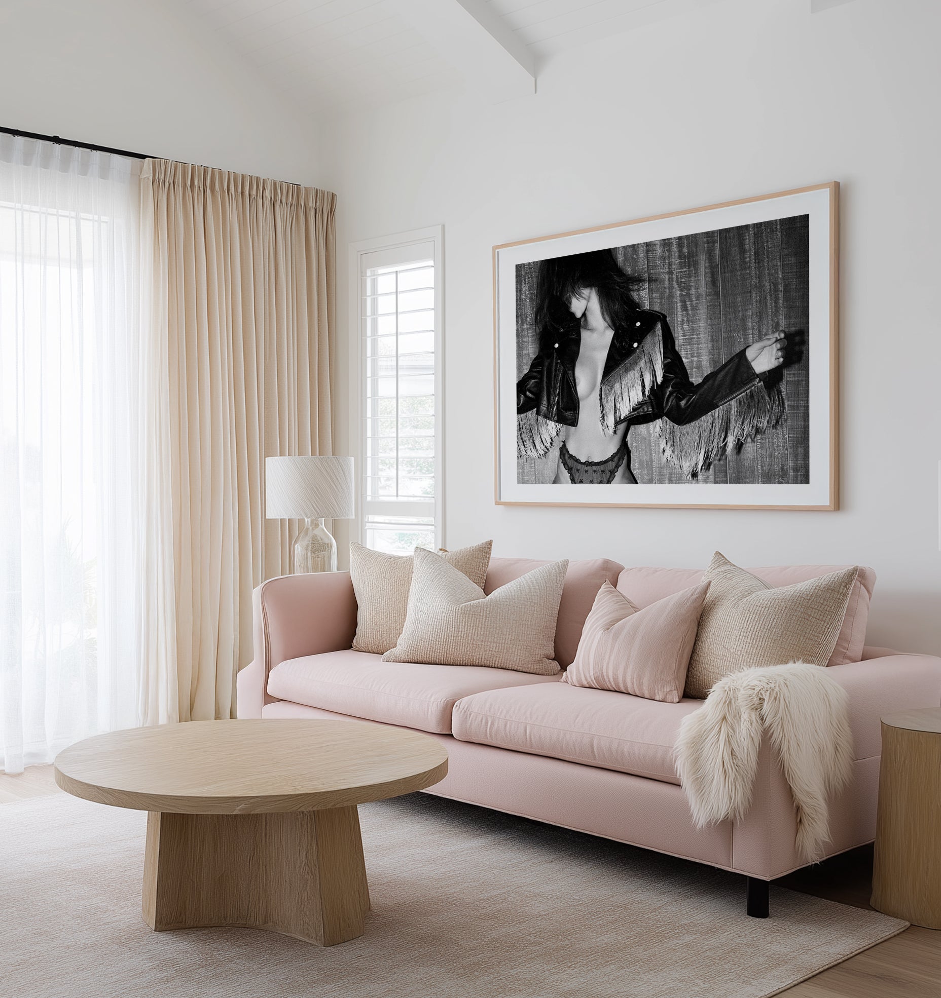 Untamed B&W by Amy Hallam | Art Print