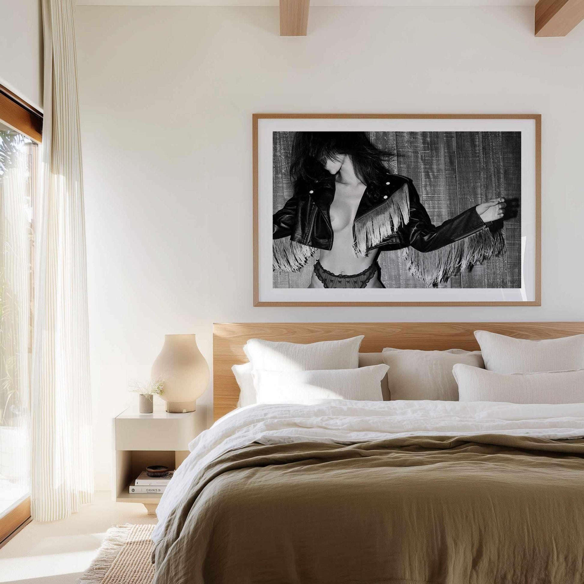 Untamed B&W by Amy Hallam | Art Print from Olive et Oriel where you can shop wallpaper and artworks online