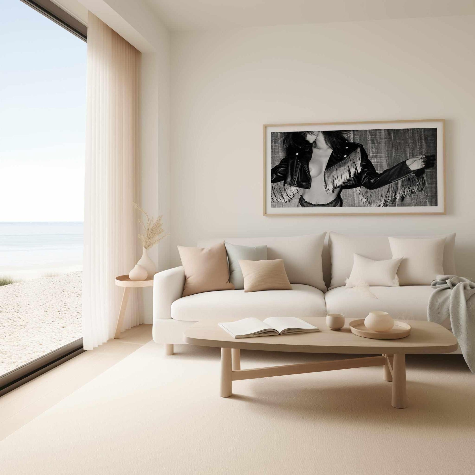 Untamed by Amy Hallam B&W | Panoramic Art Print from Olive et Oriel where you can shop wallpaper and artworks online