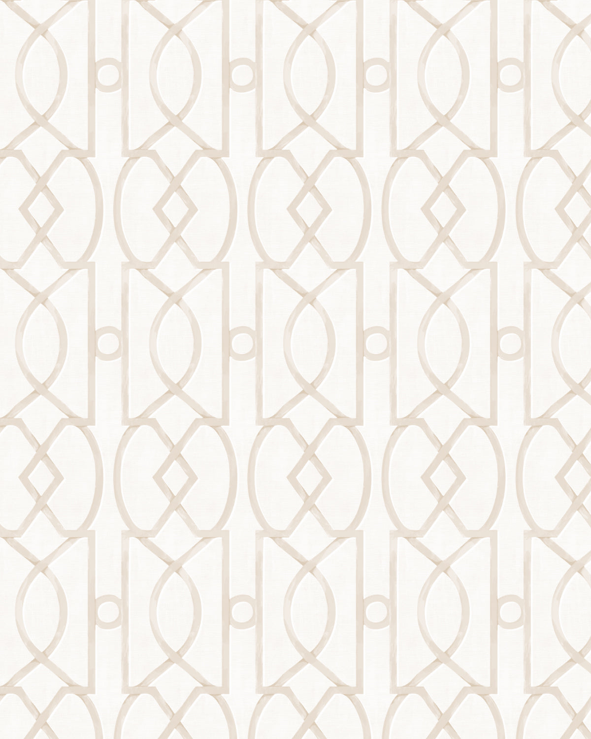 Trellis Luxe in Heritage Beige Wallpaper