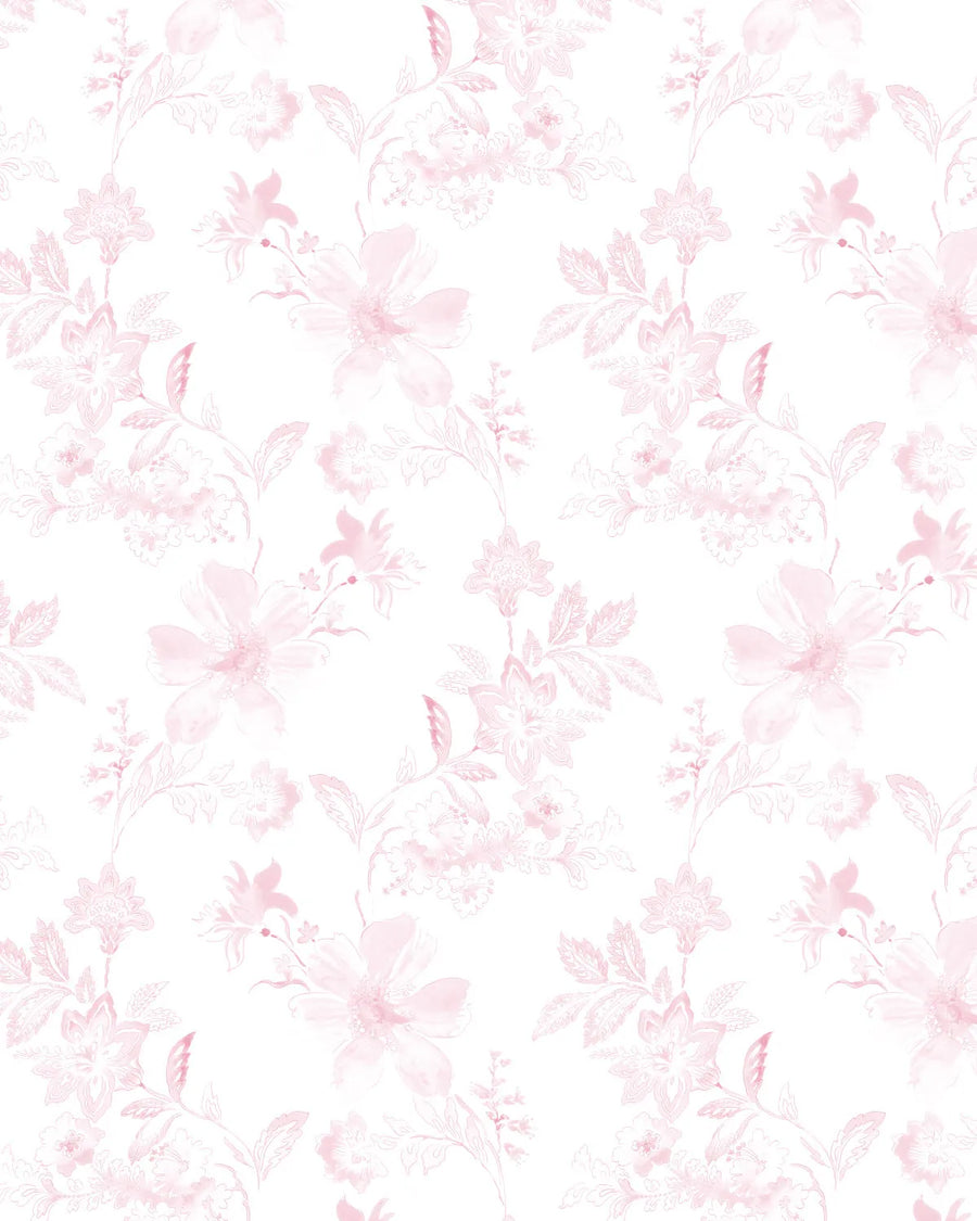Little Boho Flowers in Soft Pink Wallpaper from Olive et Oriel where you can shop wallpaper and artworks online