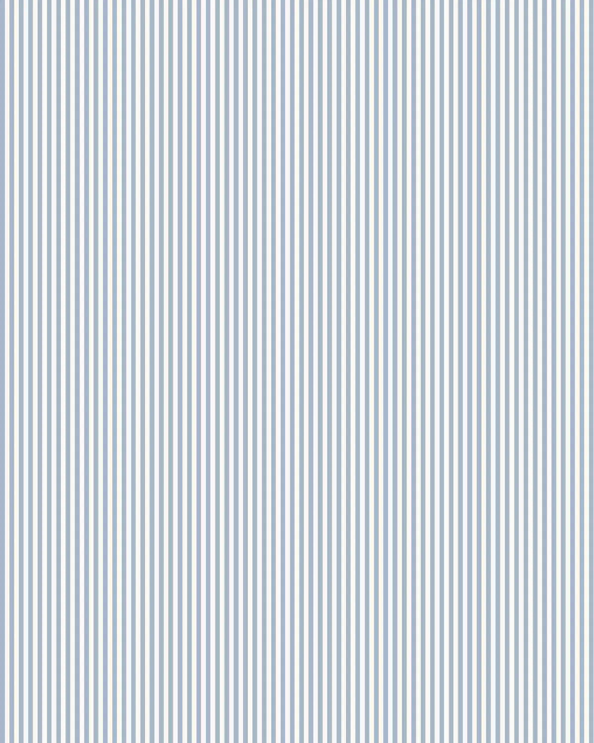 Petite Stripe In Ocean Wallpaper from Olive et Oriel where you can shop wallpaper and artworks online