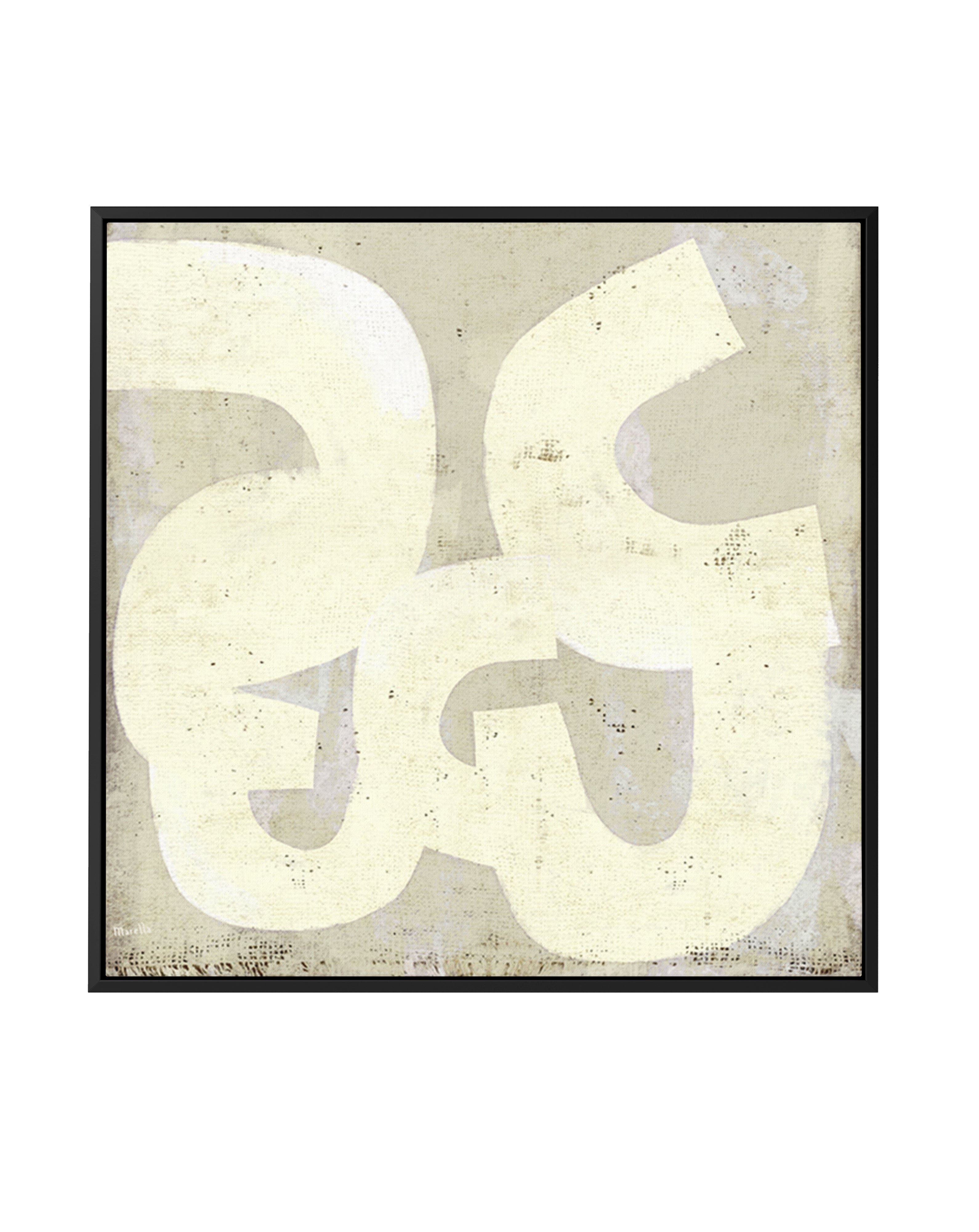 Untitled Neutrals 1 by Marco Marella | Framed Canvas Art Print