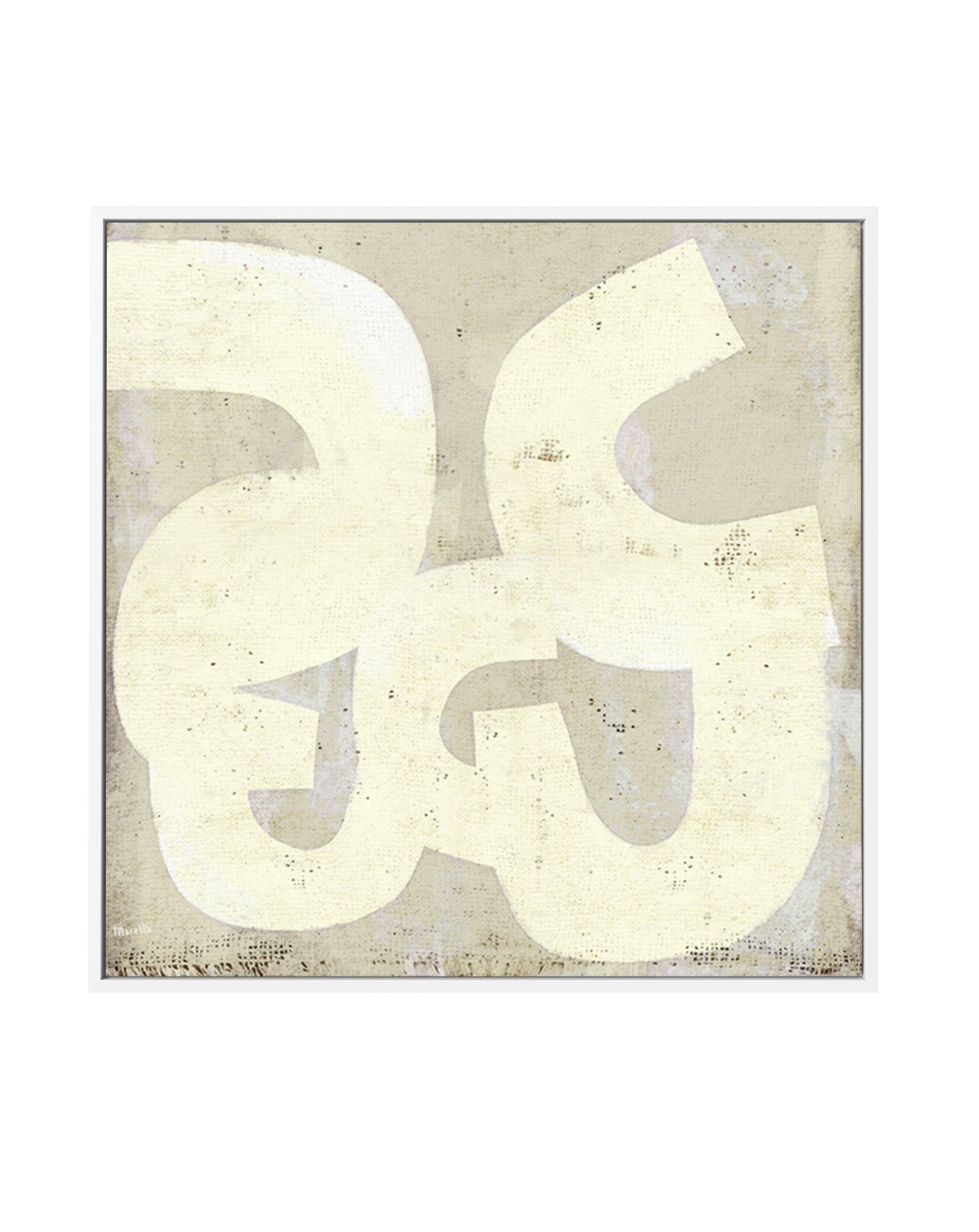 Untitled Neutrals 1 by Marco Marella | Framed Canvas Art Print