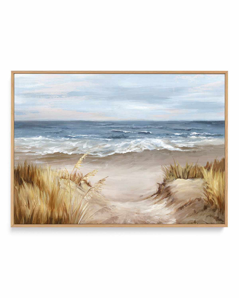 Untouched Beach | Framed Canvas Art Print