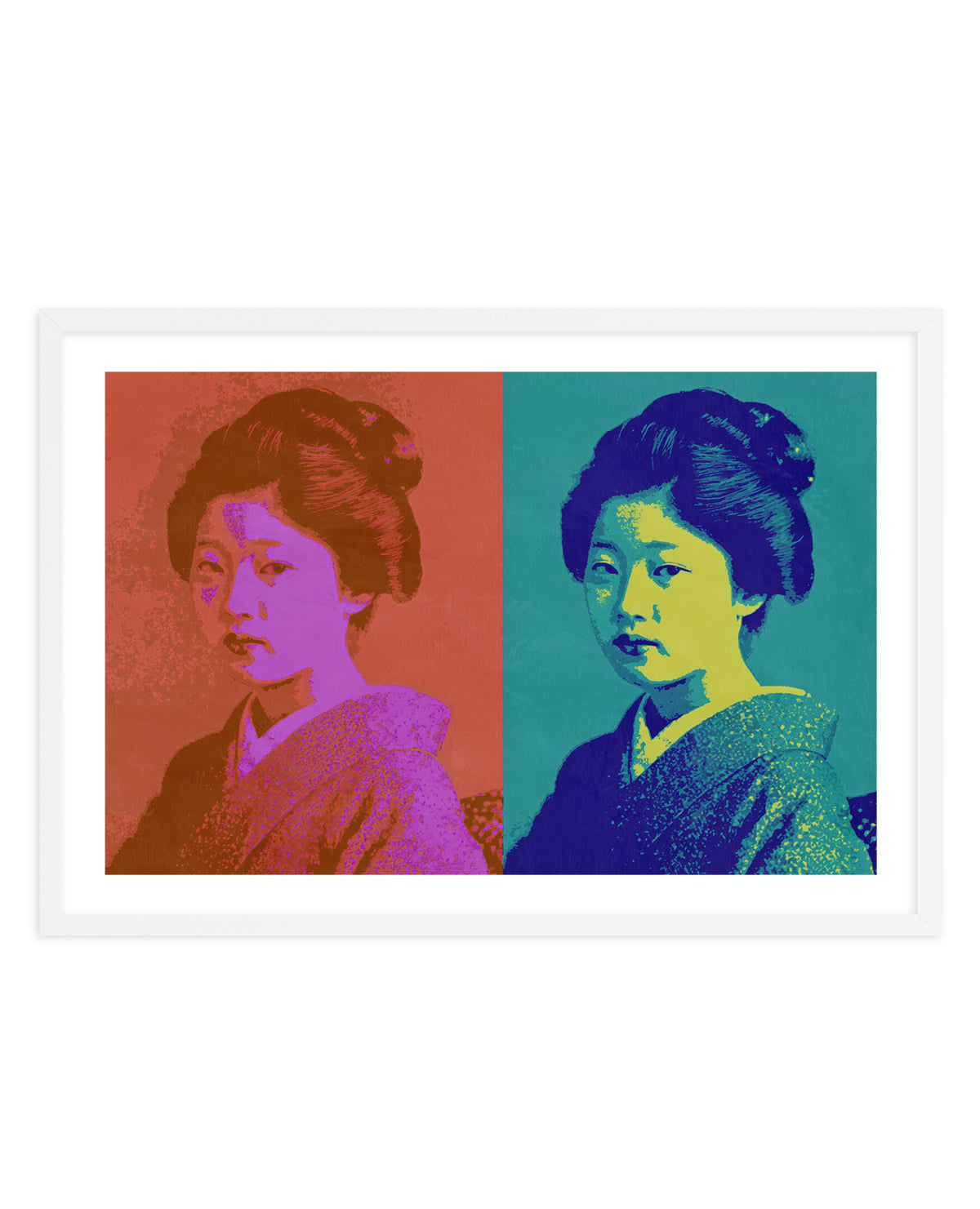Vibrant Japanese Portrait by Treechild | Art Print