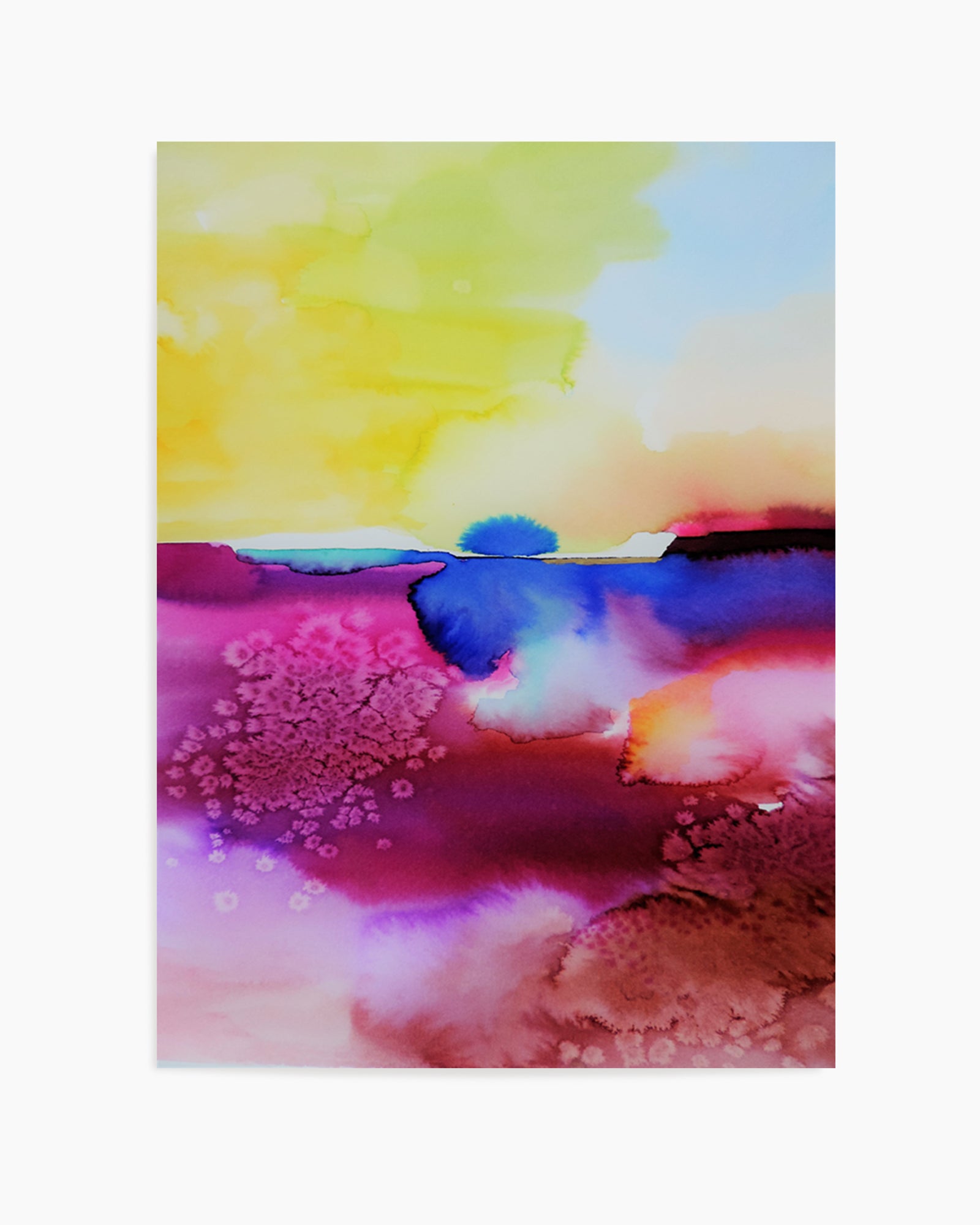 Vibrant Abstract Landscape by Sylvie Demers | Art Print