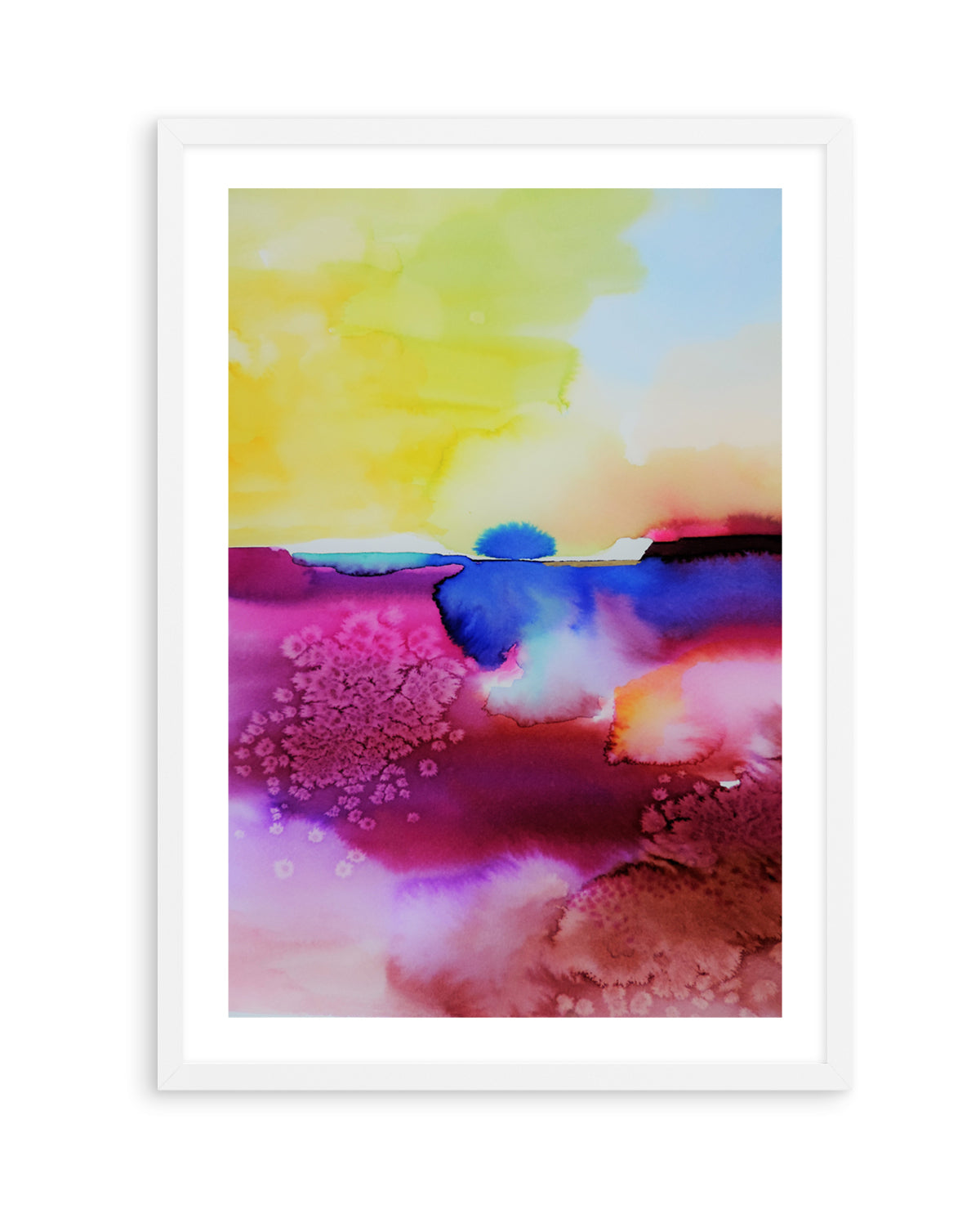Vibrant Abstract Landscape by Sylvie Demers | Art Print
