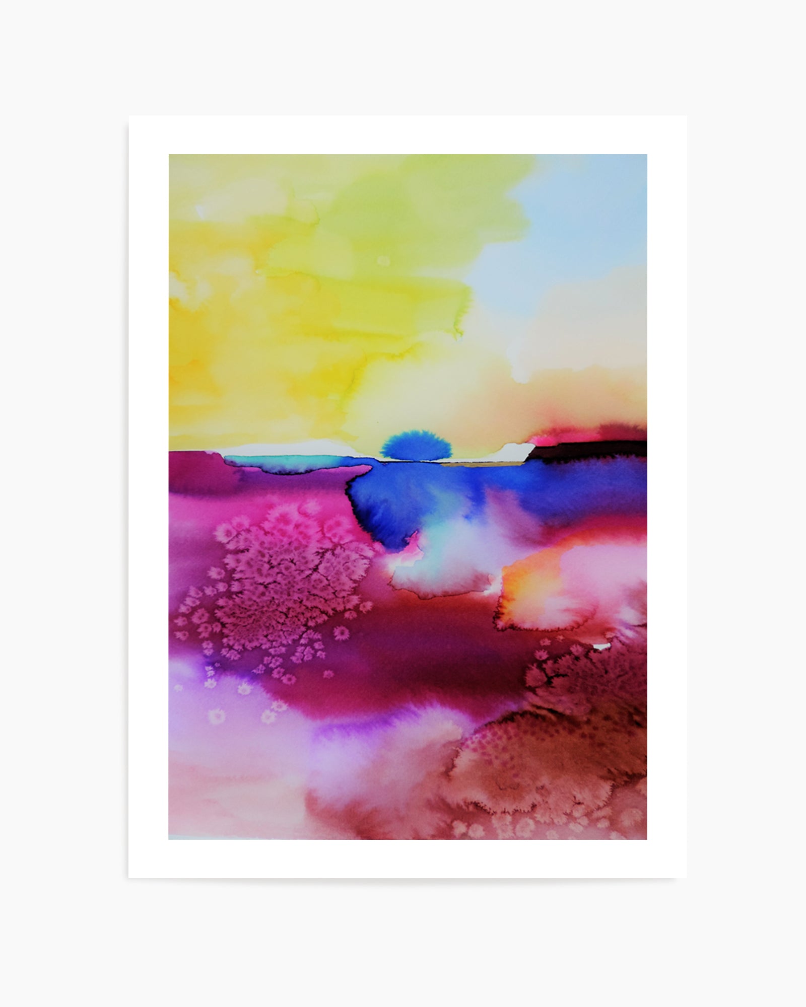Vibrant Abstract Landscape by Sylvie Demers | Art Print