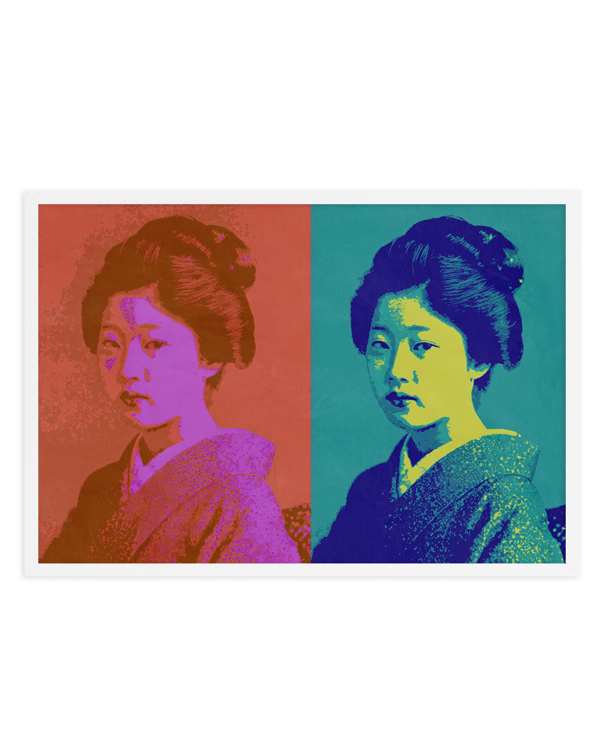 Vibrant Japanese Portrait by Treechild | Art Print