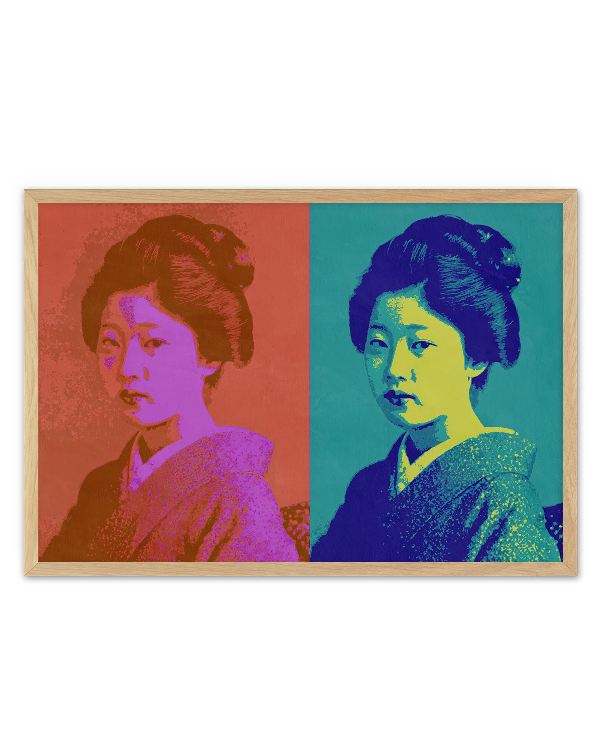 Vibrant Japanese Portrait by Treechild | Art Print
