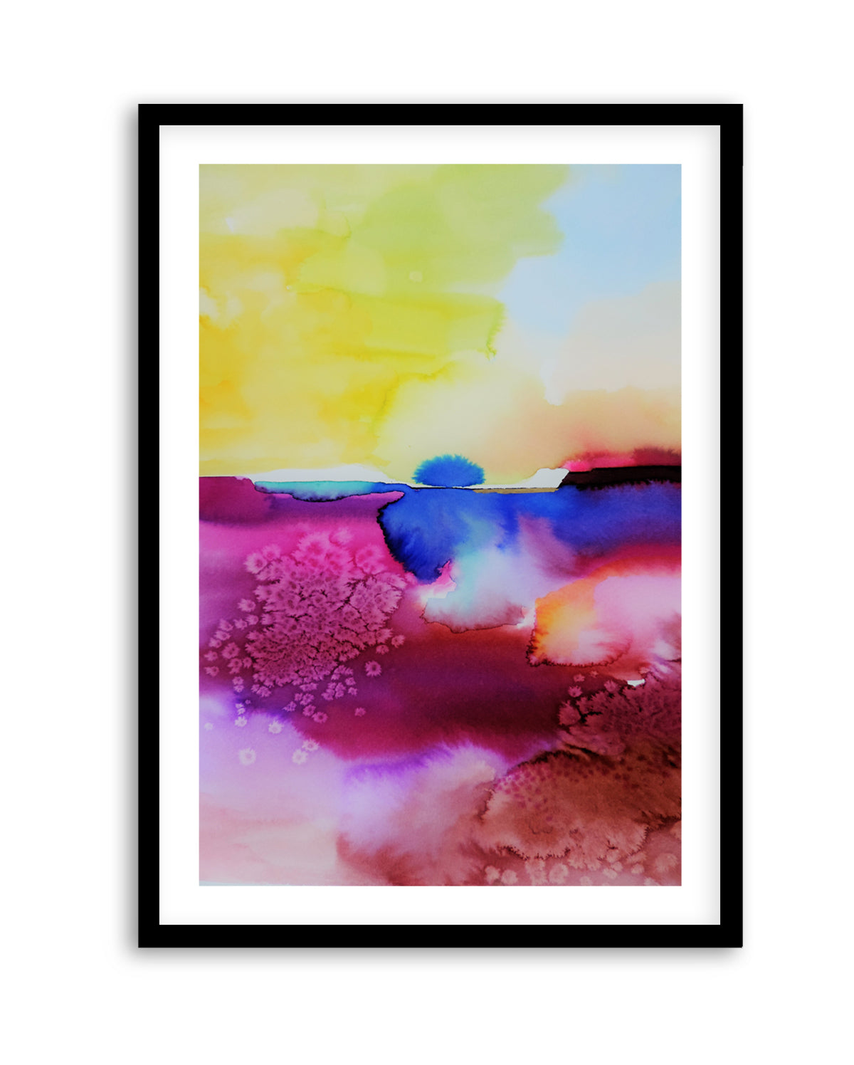 Vibrant Abstract Landscape by Sylvie Demers | Art Print