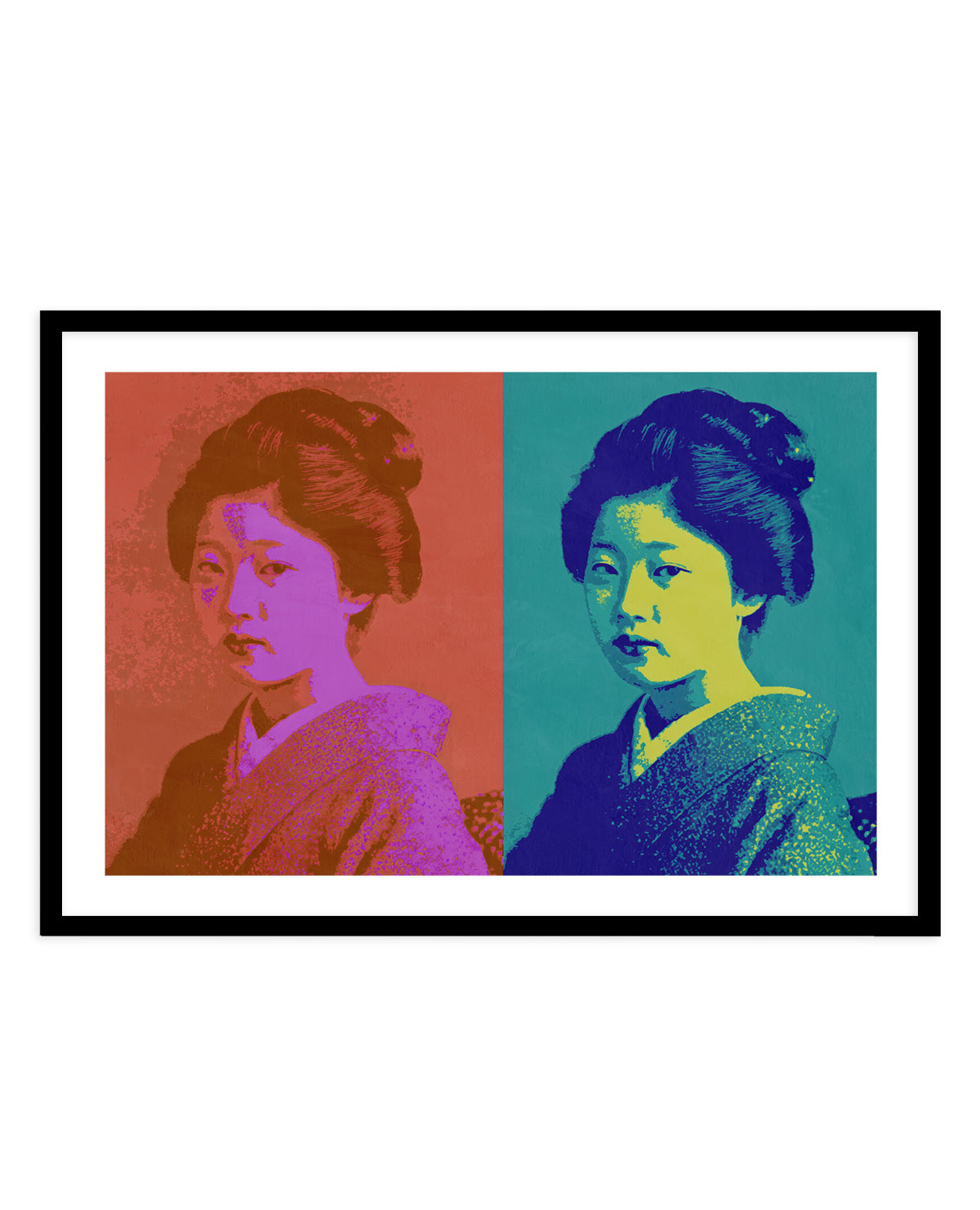 Vibrant Japanese Portrait by Treechild | Art Print