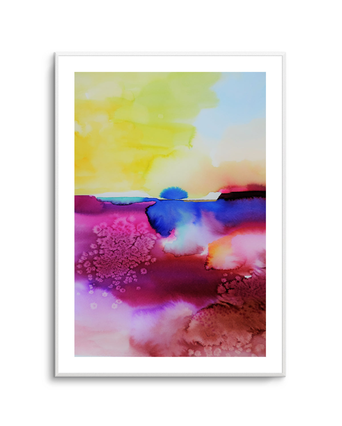 Vibrant Abstract Landscape by Sylvie Demers | Art Print