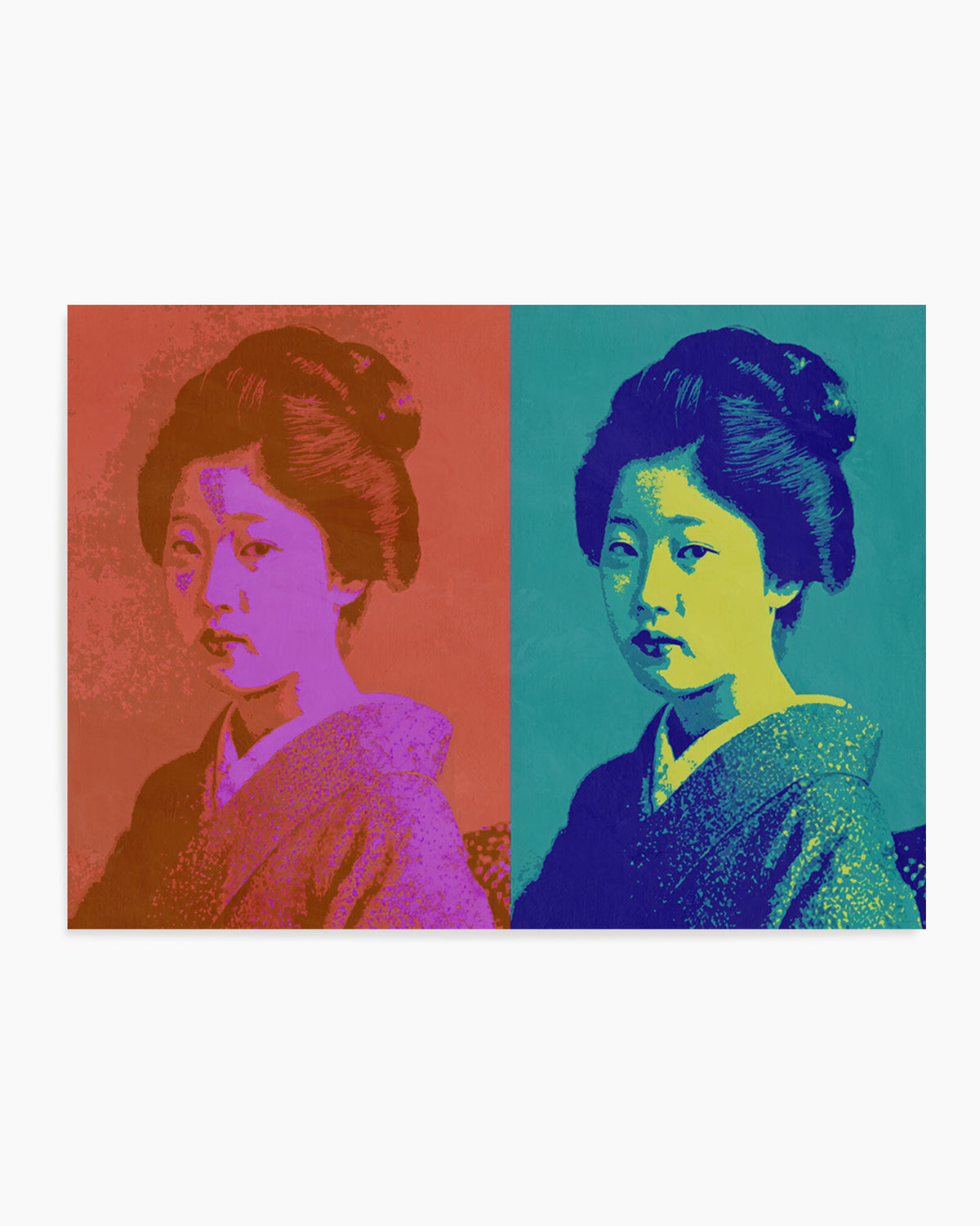 Vibrant Japanese Portrait by Treechild | Art Print