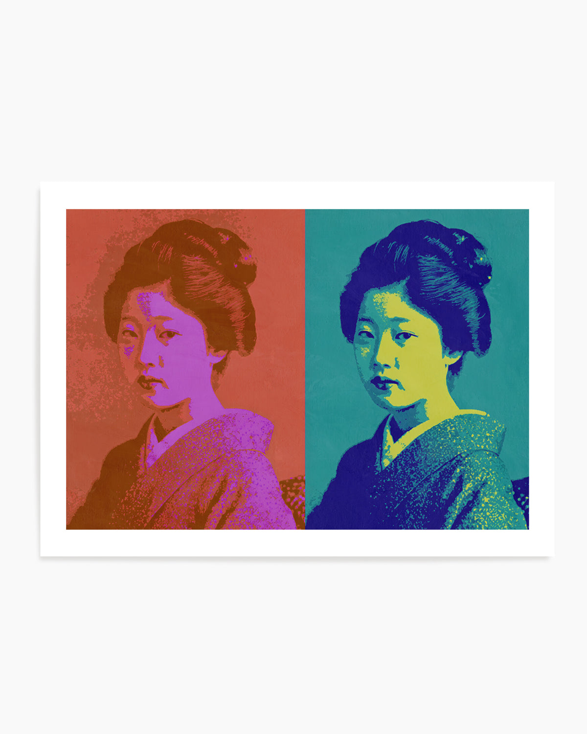 Vibrant Japanese Portrait by Treechild | Art Print