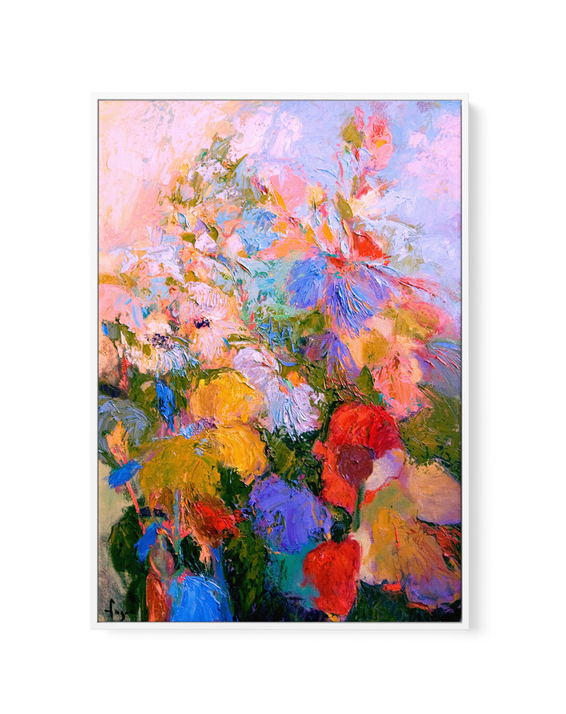 Vivid Colors And Delicate Petals by Dorothy Fagan | Framed Canvas Art Print