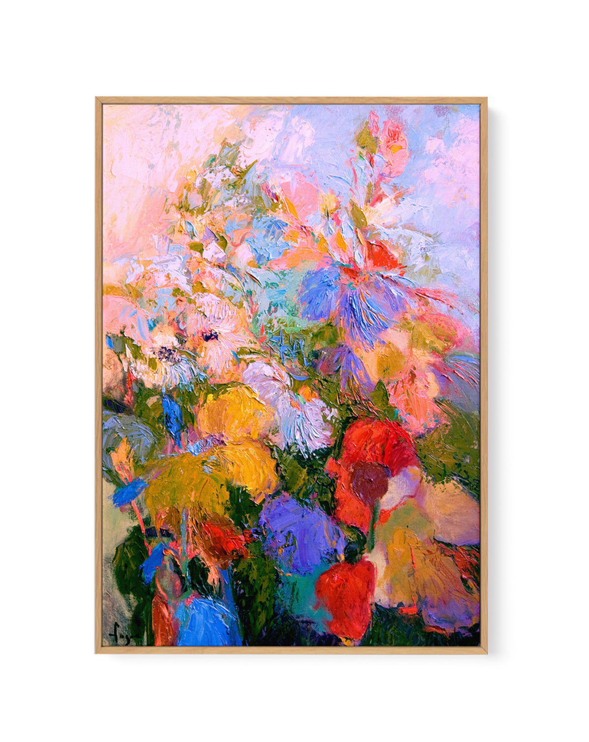 Vivid Colors And Delicate Petals by Dorothy Fagan | Framed Canvas Art Print