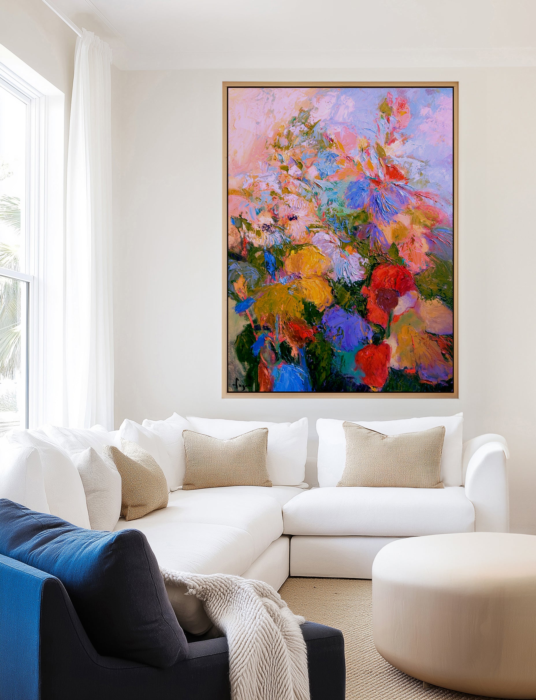 Vivid Colors And Delicate Petals by Dorothy Fagan | Framed Canvas Art Print