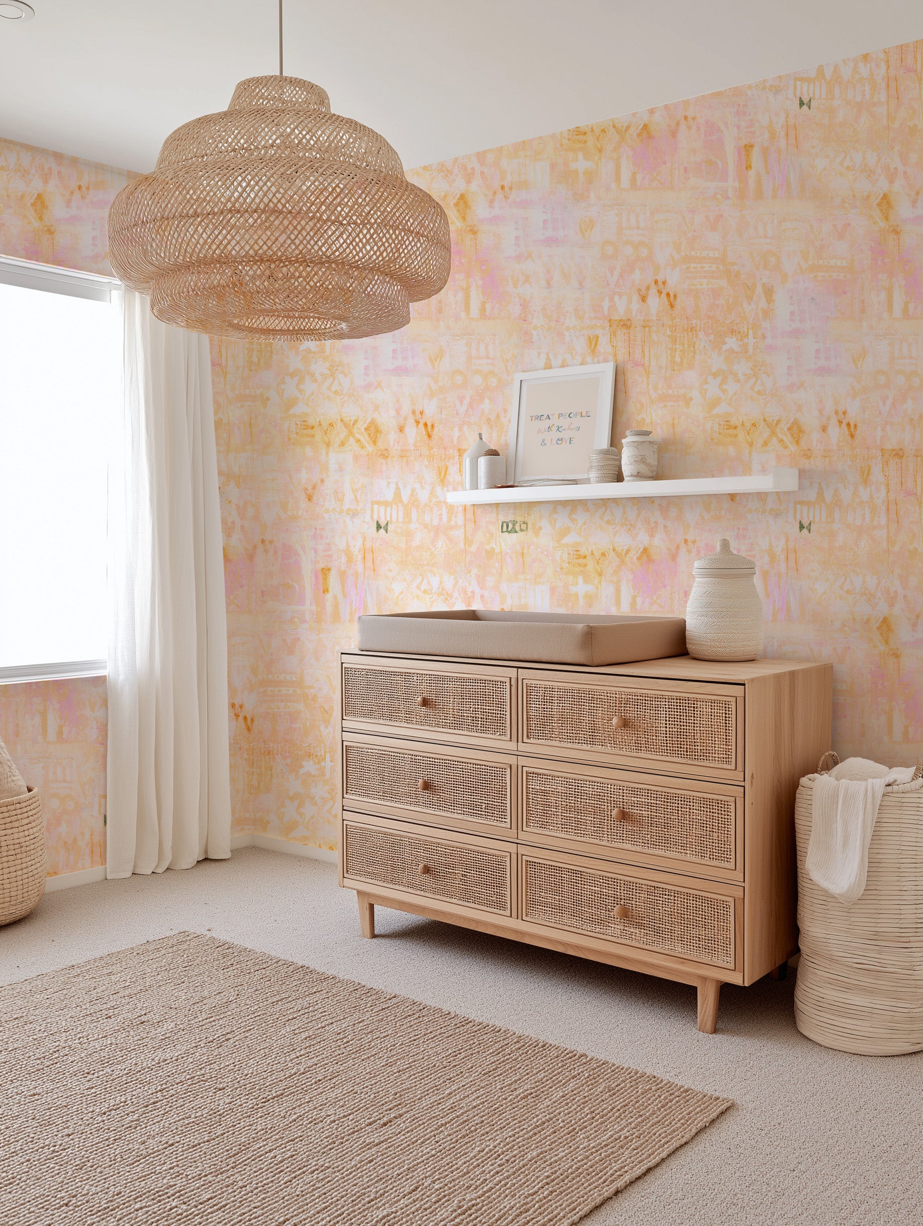 Willing to Play the Game Wallpaper by Jackie Green from Olive et Oriel where you can shop wallpaper and artworks online