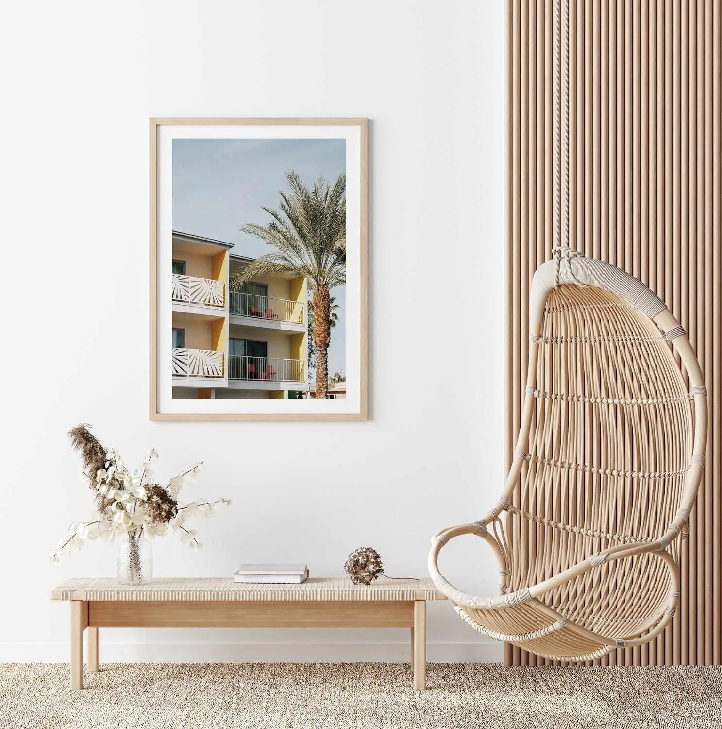 Vacay Palm Springs Art Print from Olive et Oriel where you can shop wallpaper and artworks online