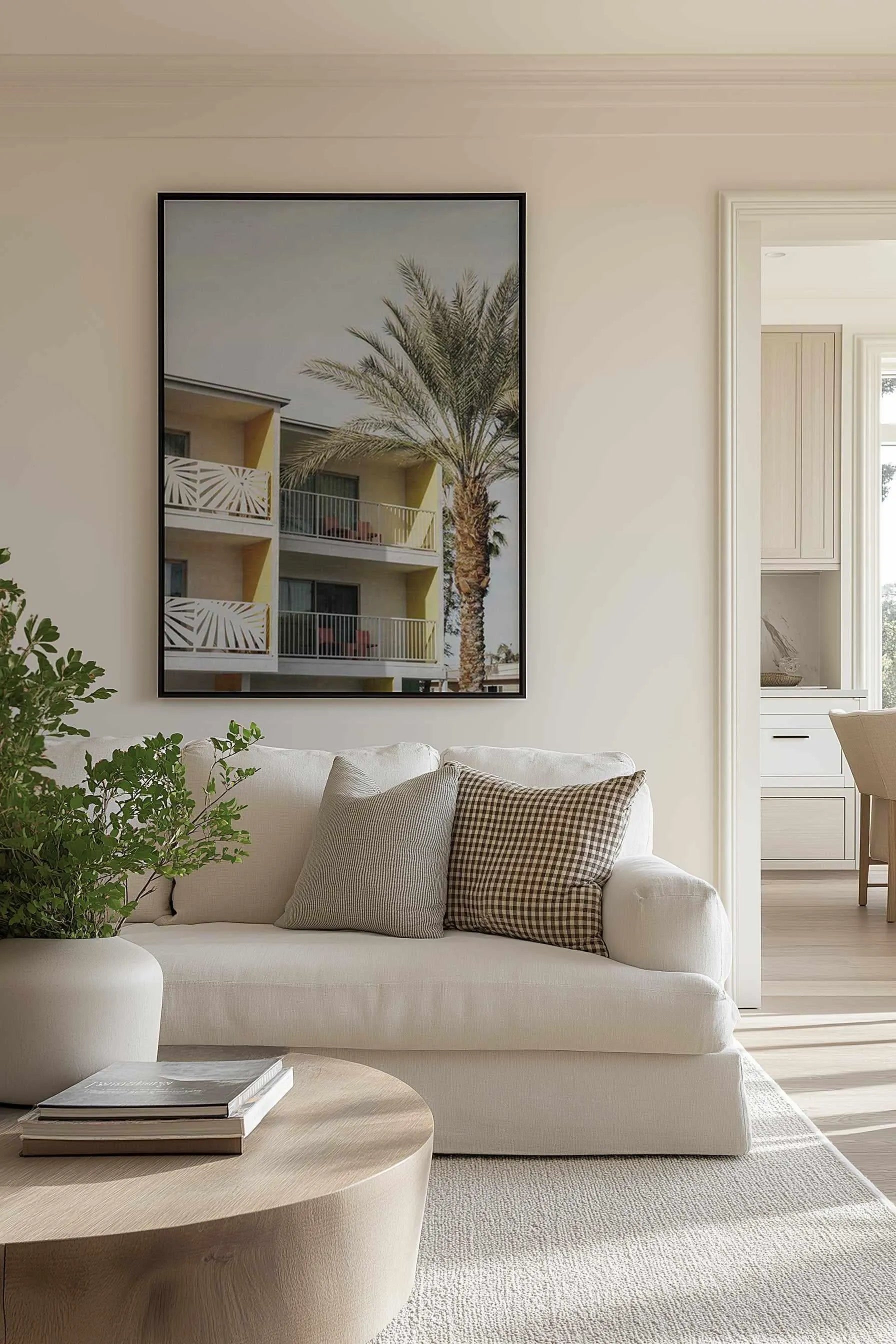 Vacay Palm Springs | Framed Canvas Art Print from Olive et Oriel where you can shop wallpaper and artworks online