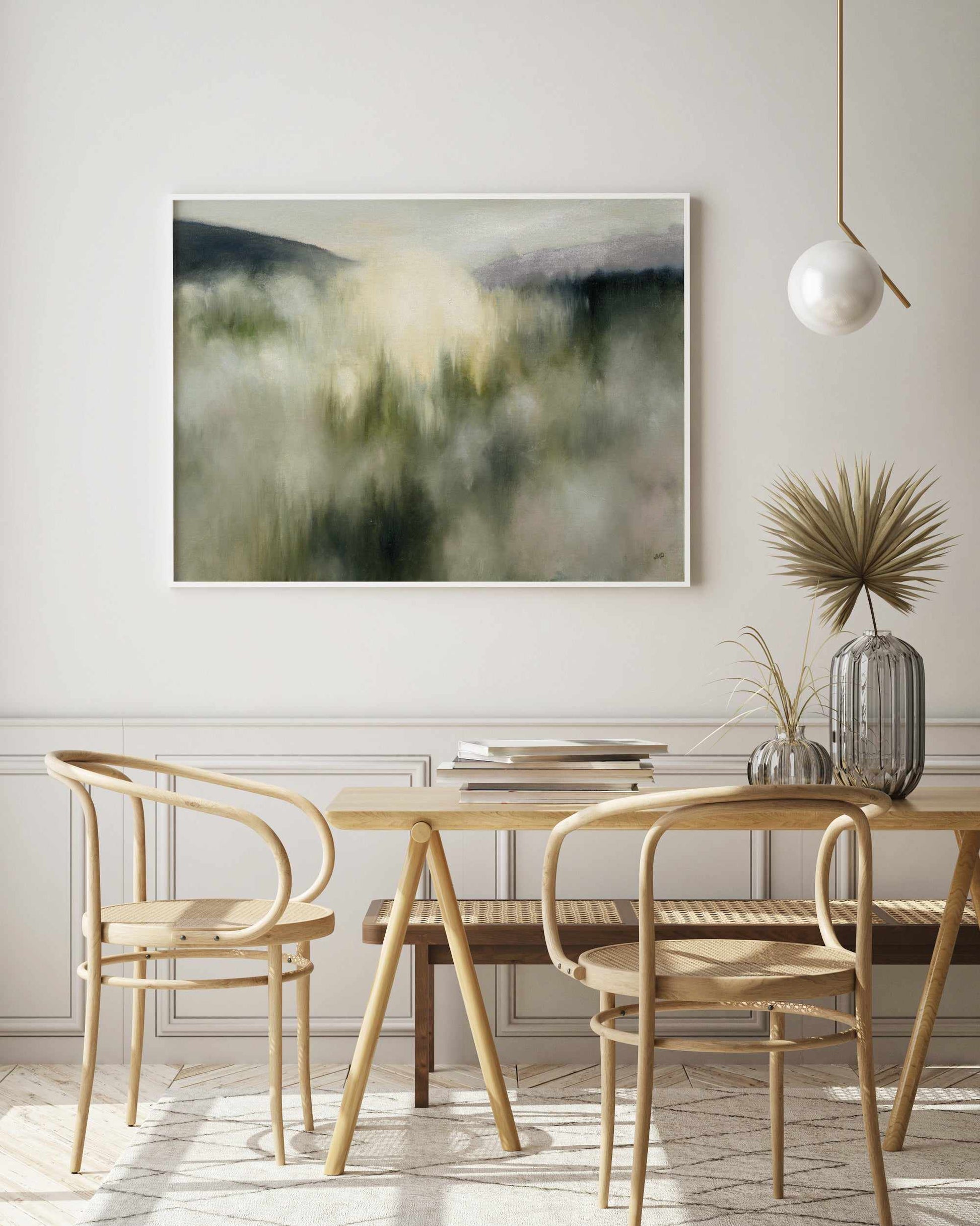 Valley Clouds Neutral | Art Print from Olive et Oriel where you can shop wallpaper and artworks online