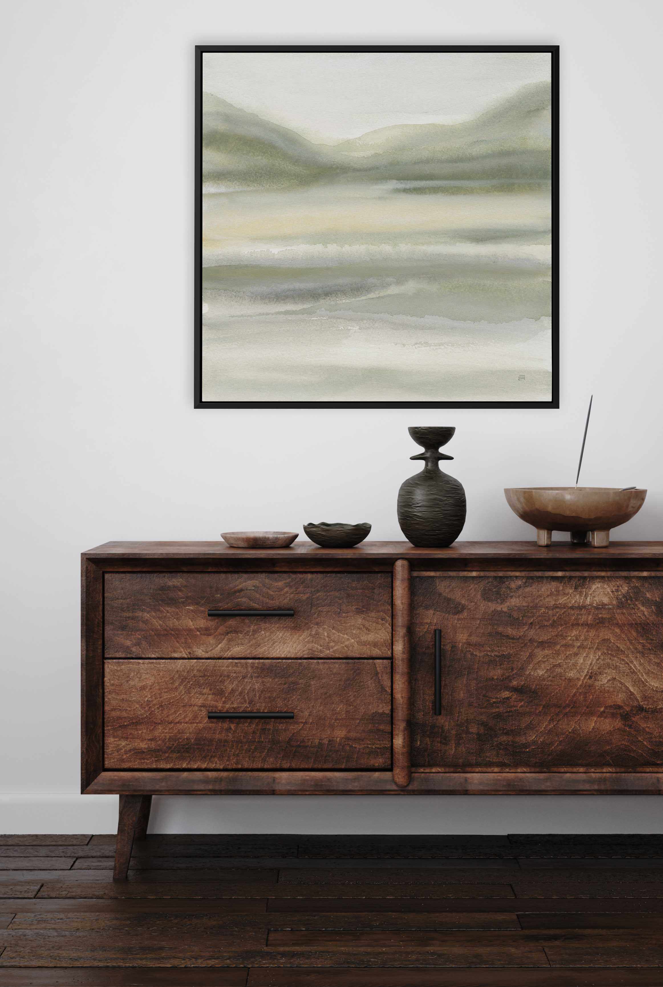 Valleyscape IV | Framed Canvas Art Print