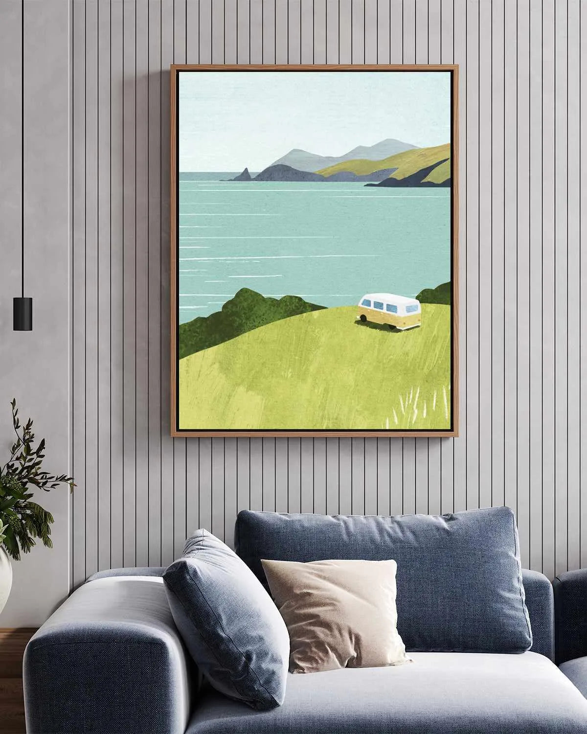 Van Life by Henry Rivers | Framed Canvas Art Print from Olive et Oriel where you can shop wallpaper and artworks online