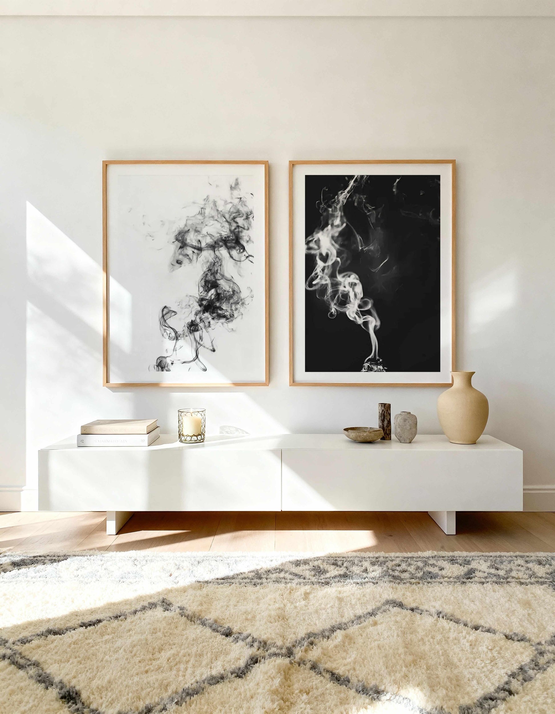 Vapour I & II Art Print Set of 2 | Matching Wall Art from Olive et Oriel where you can shop wallpaper and artworks online