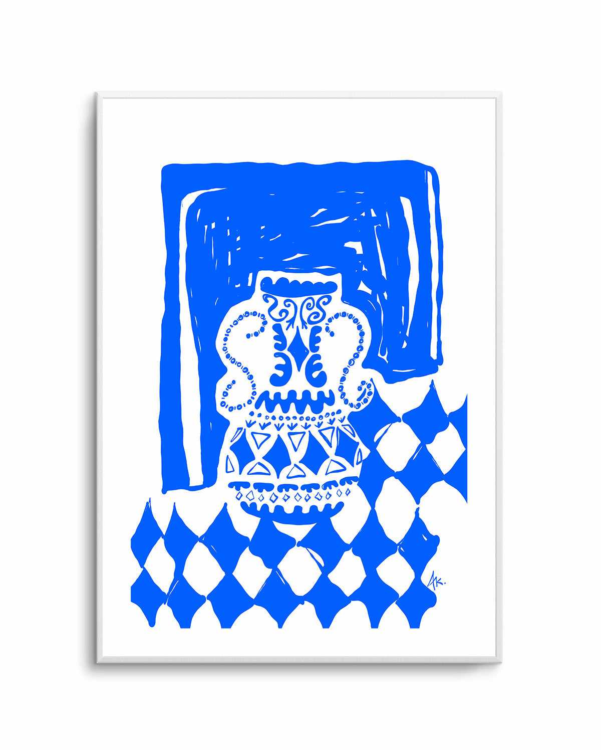 Vase Deep Blue by Anne Korako | Art Print