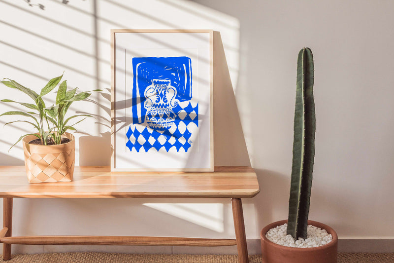 Vase Deep Blue by Anne Korako | Art Print