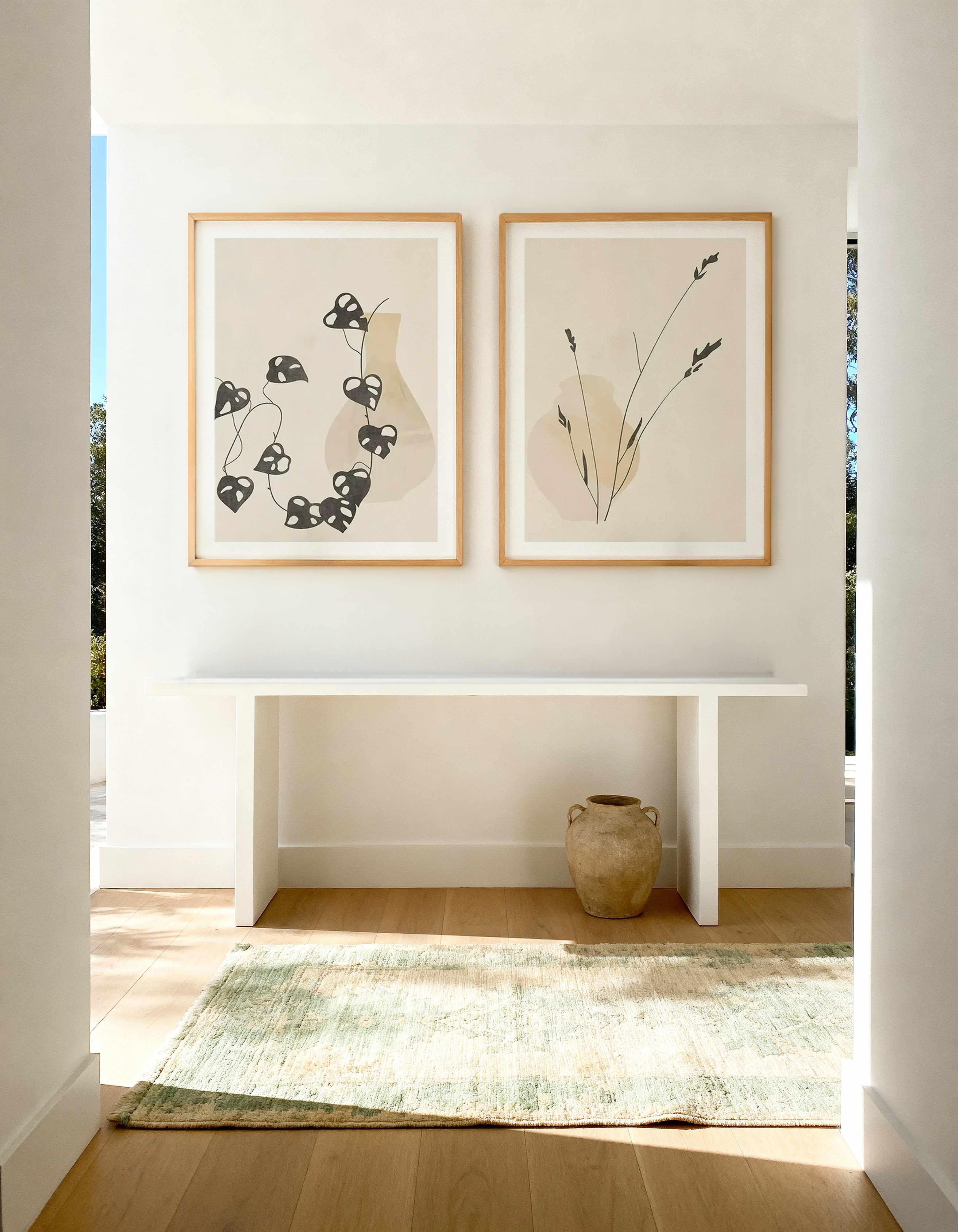 Vase No I & II Art Print Set of 2 | Matching Wall Art from Olive et Oriel where you can shop wallpaper and artworks online