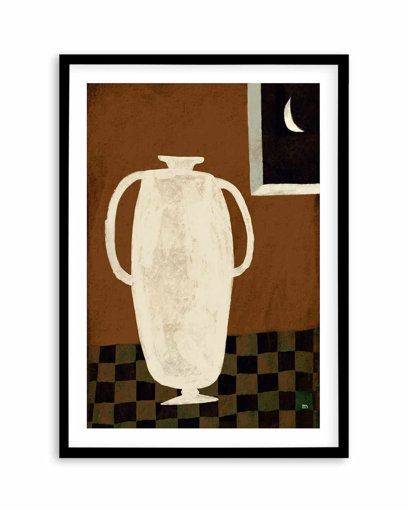 Vase and Moon Still Life by Marco Marella | Art Print