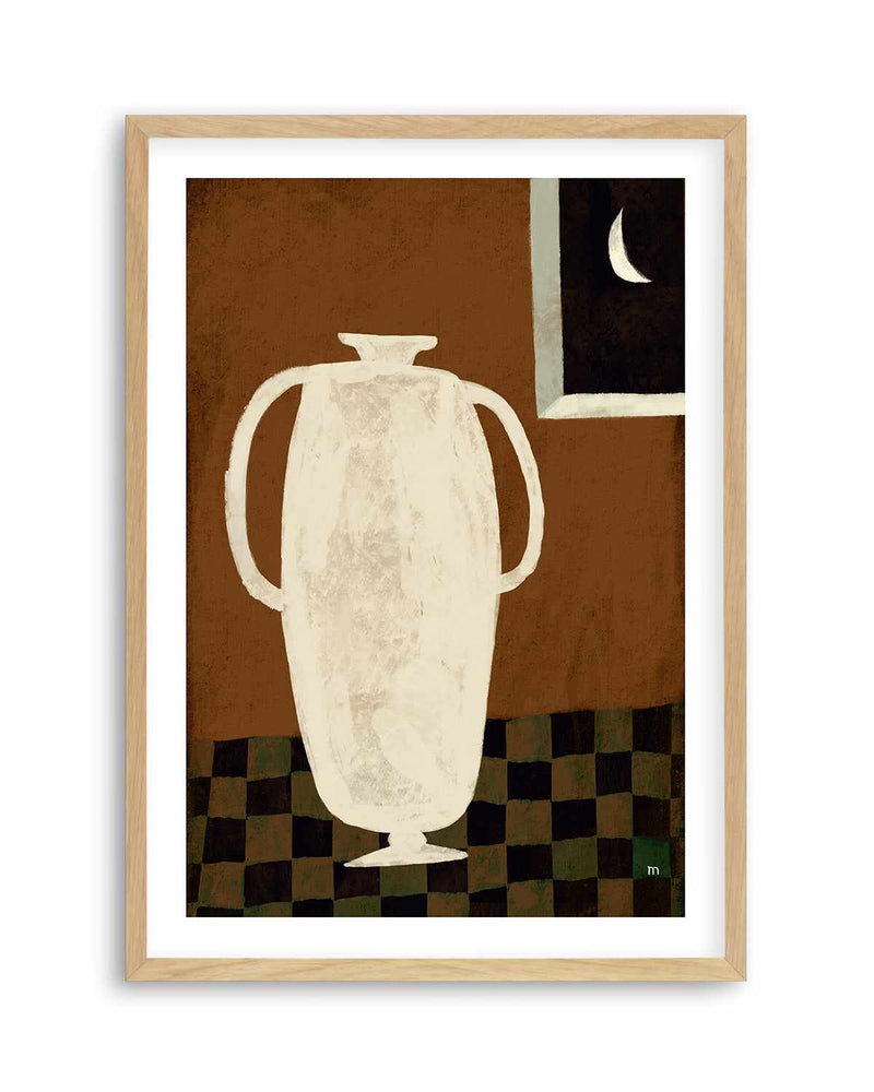 Vase and Moon Still Life by Marco Marella | Art Print